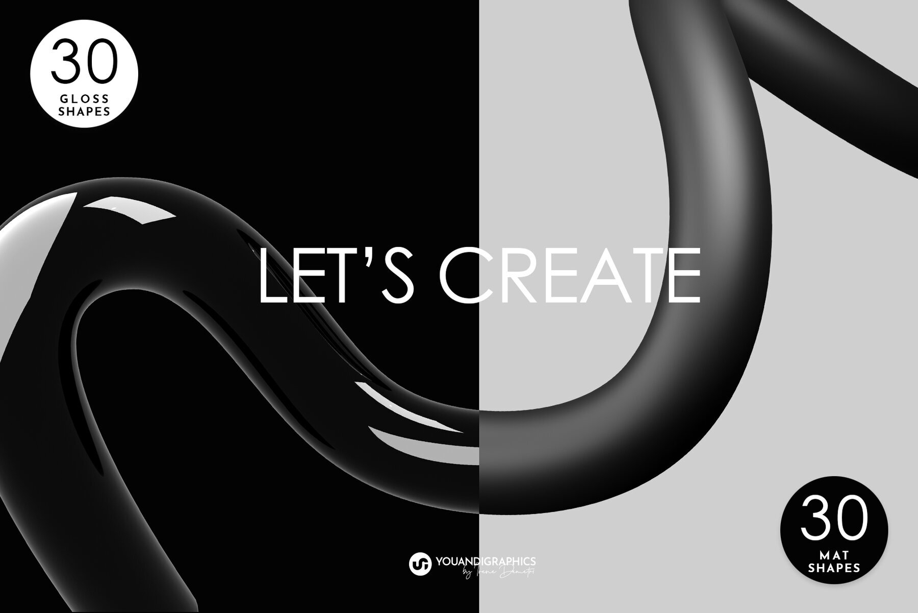 Neo Forms Abstract 3D Elements 2