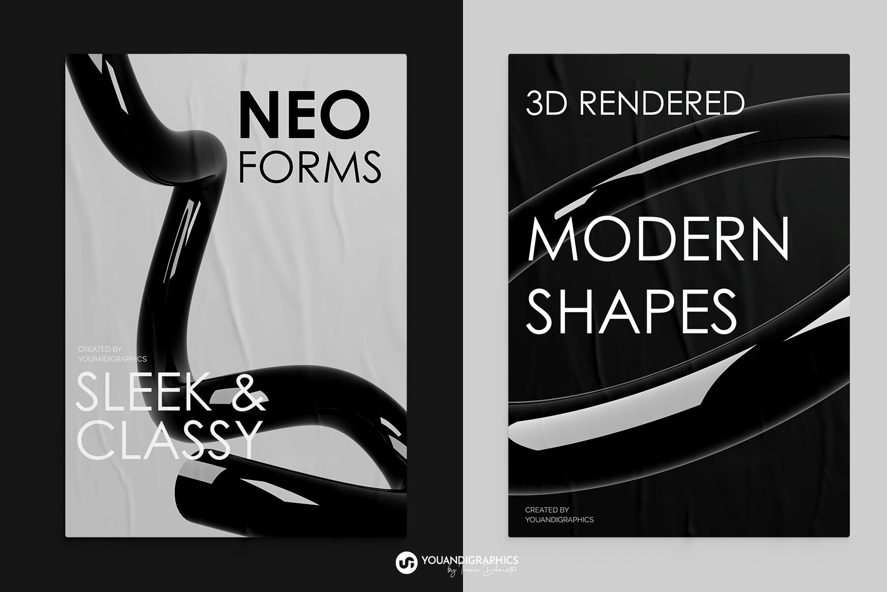 Neo Forms Abstract 3D Elements 3