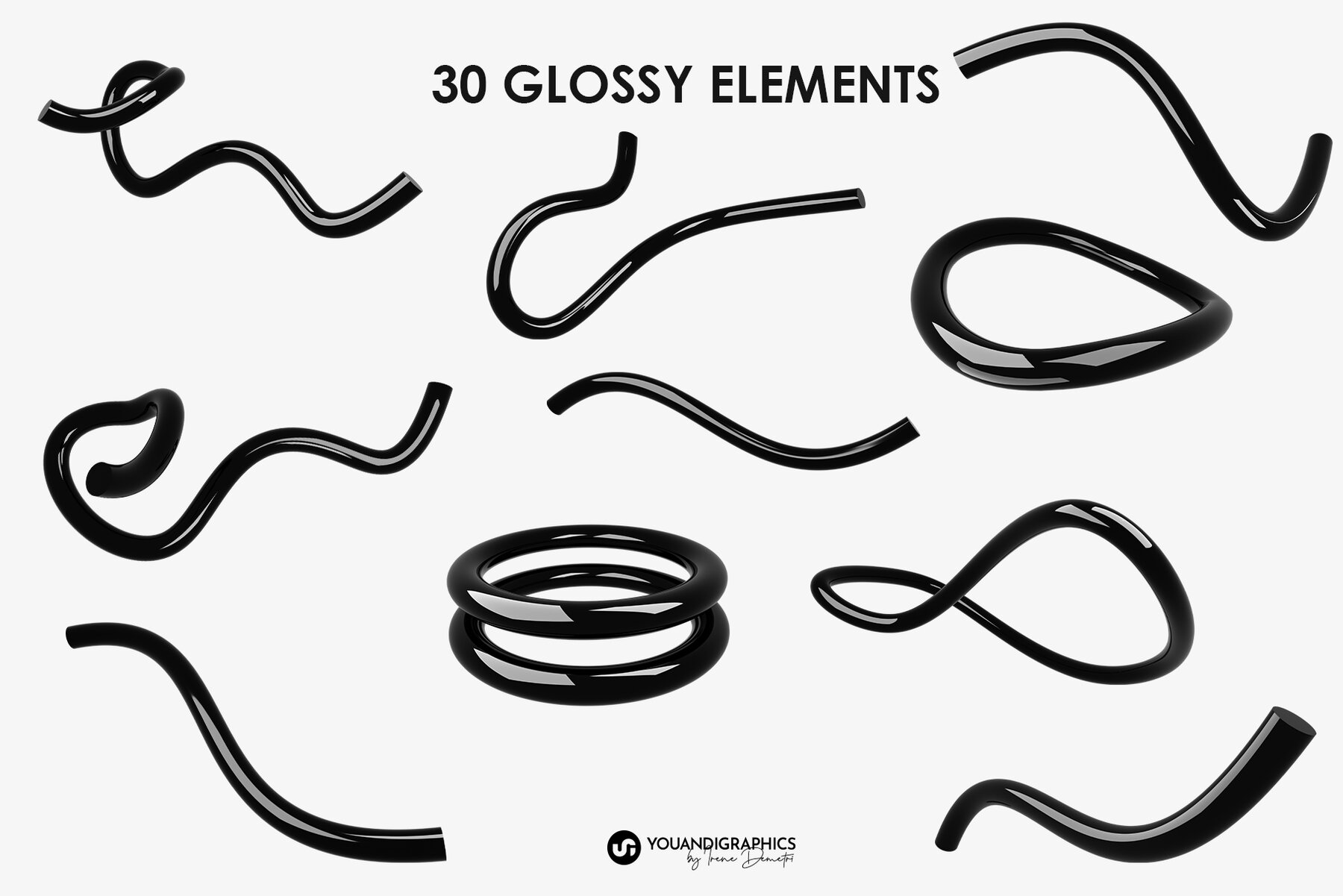 Neo Forms Abstract 3D Elements 10