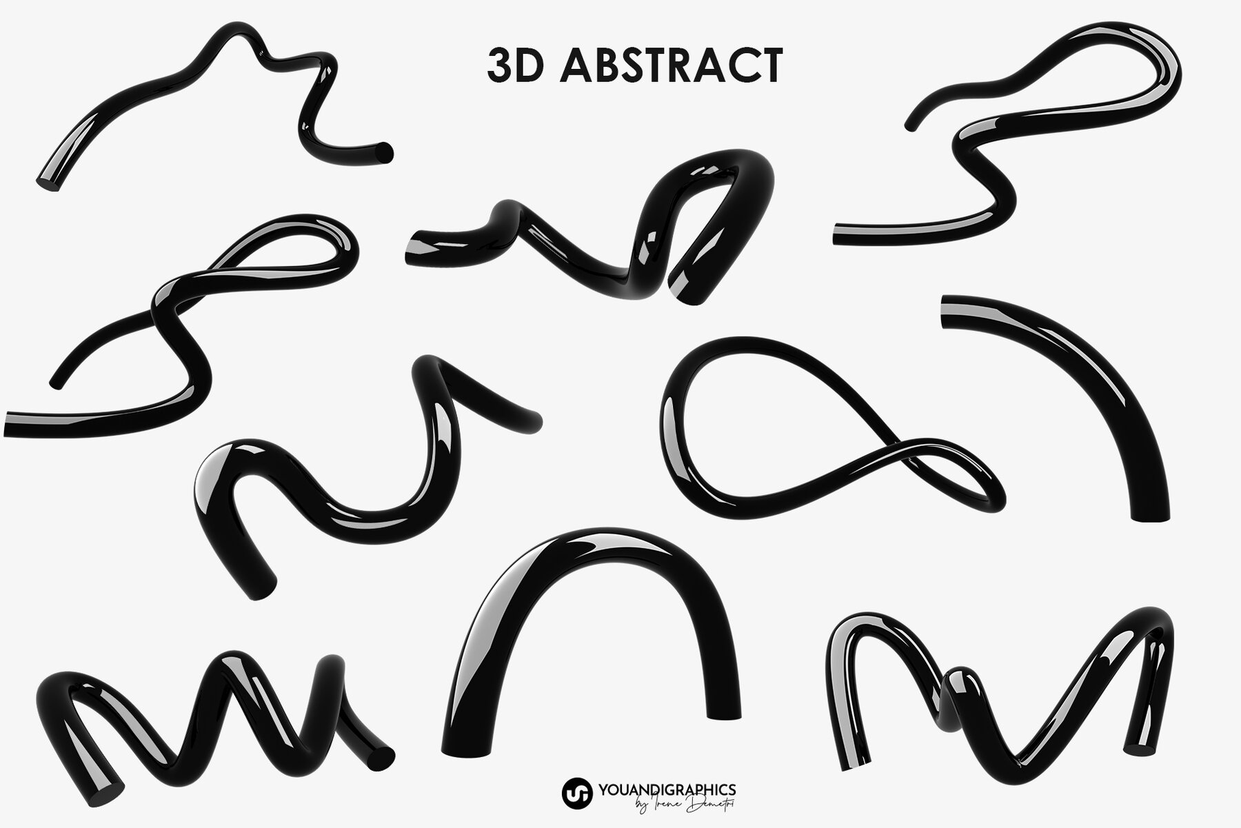 Neo Forms Abstract 3D Elements 11