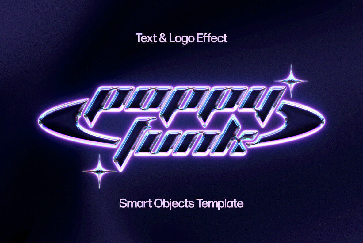 Shining Chrome Text and Logo Effect 1