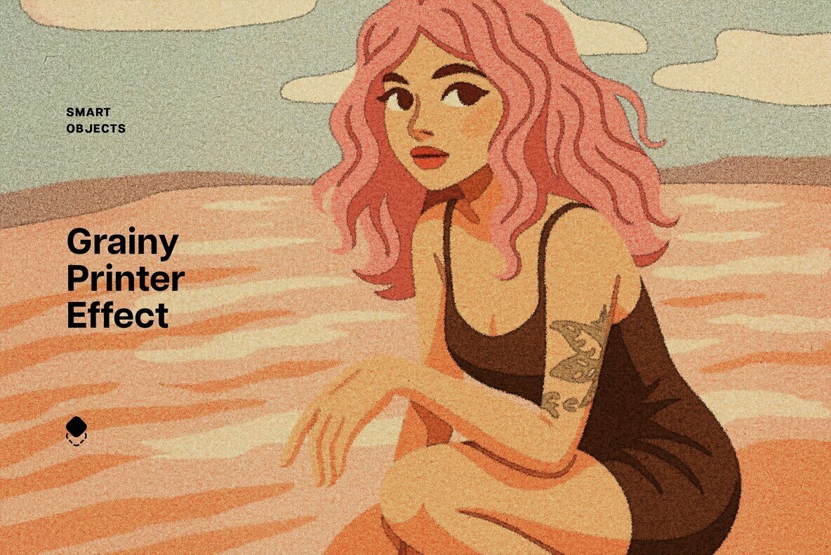 Grainy Printer Design Effect 1