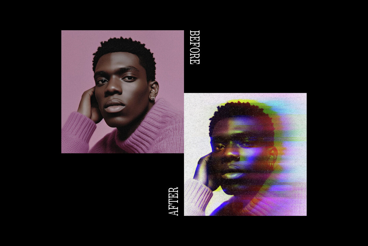 Blurry Glitch Photo Effect 6