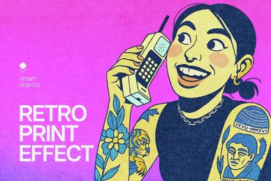 Retro Printer Design Effect
