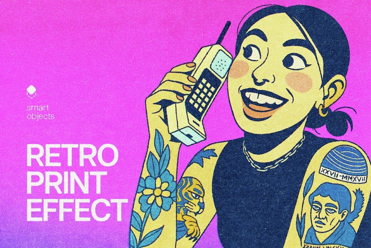 Retro Printer Design Effect 1