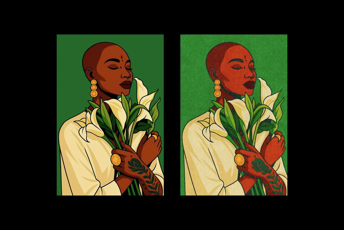 Retro Printer Design Effect 4