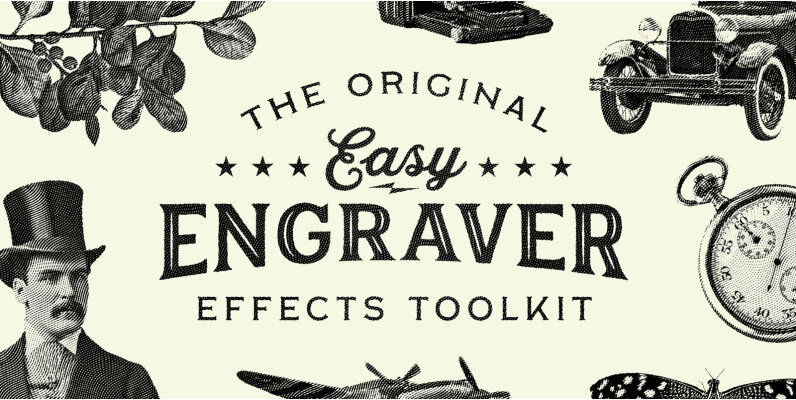 Easy Engraver Effects for Photoshop
