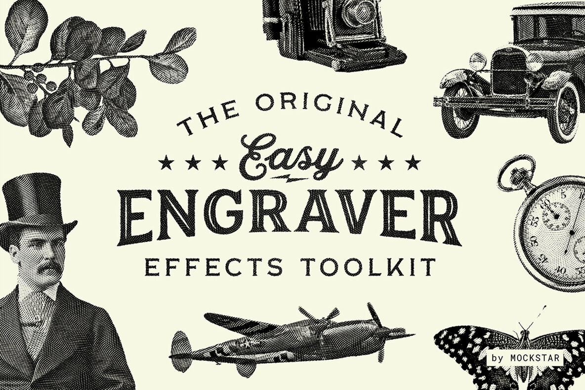 Easy Engraver Effects for Photoshop 1