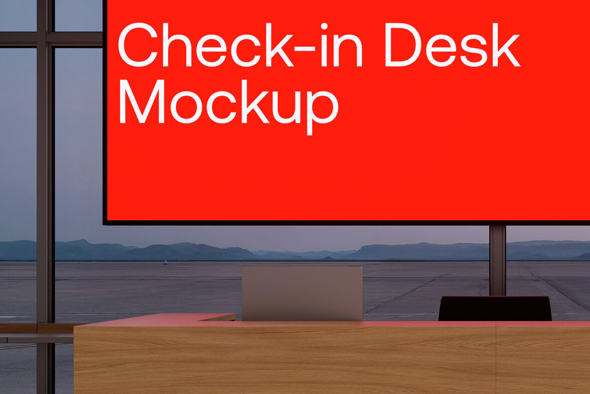 Check in Desk Screen Mockup M09 2