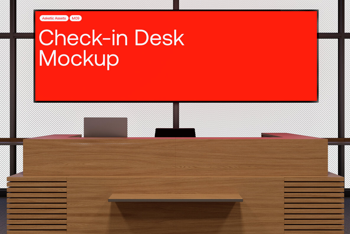 Check in Desk Screen Mockup M09 4