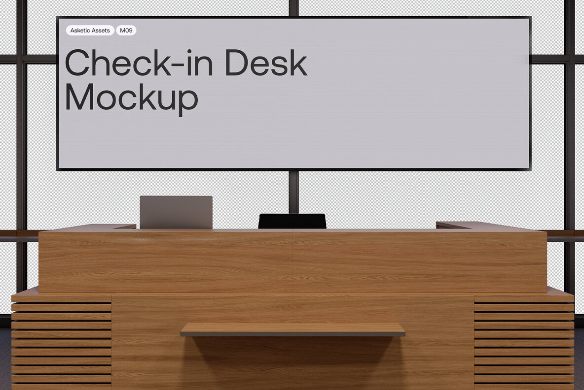 Check in Desk Screen Mockup M09 5