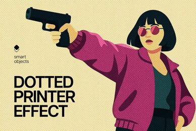 Dotted Printer Design Effect