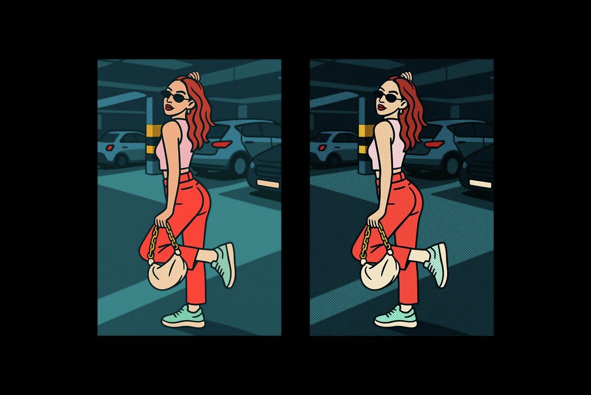 Dotted Printer Design Effect 4