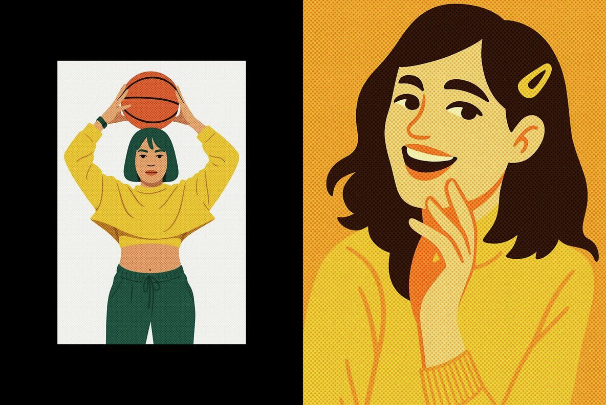 Dotted Printer Design Effect 6