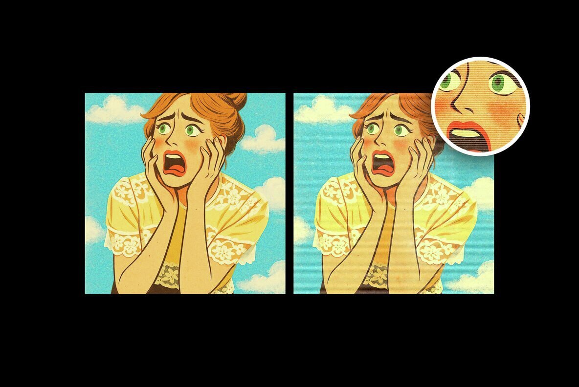 Grunge Halftone Lines Textures 3