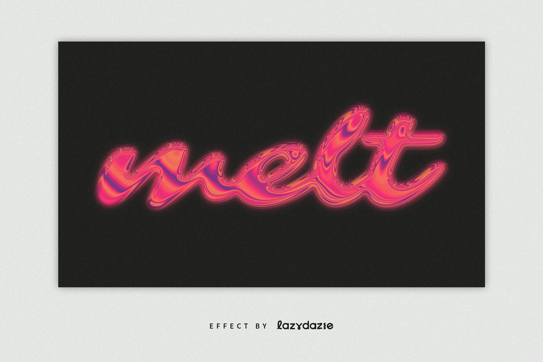 Liquid Chrome Text Efect Mockup 2
