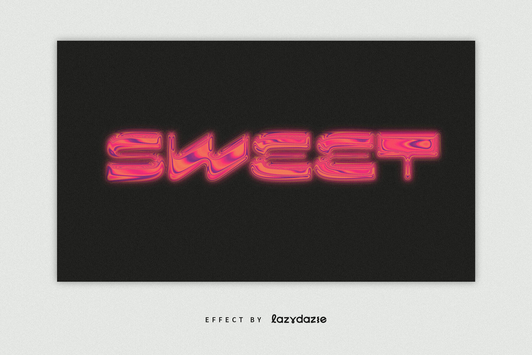 Liquid Chrome Text Efect Mockup 3