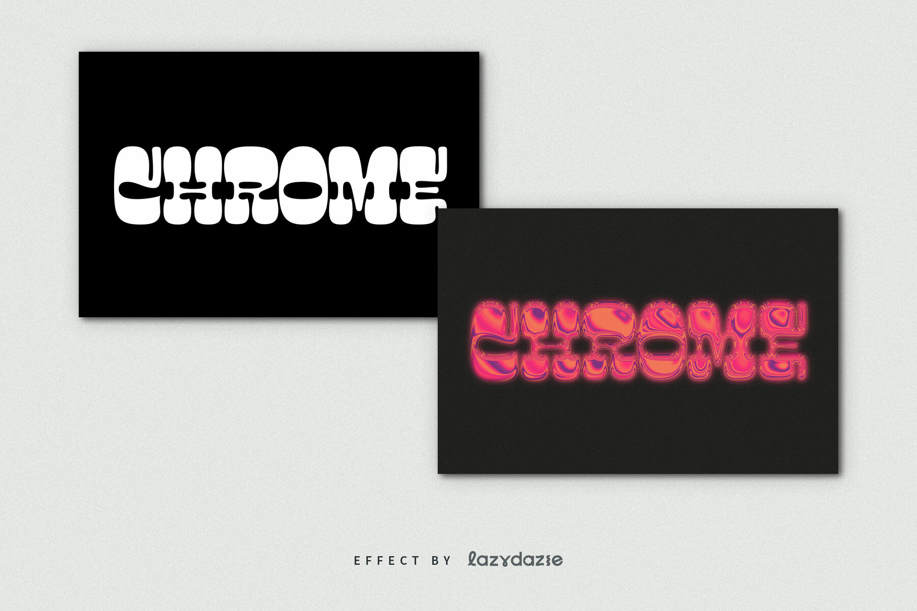 Liquid Chrome Text Efect Mockup 7