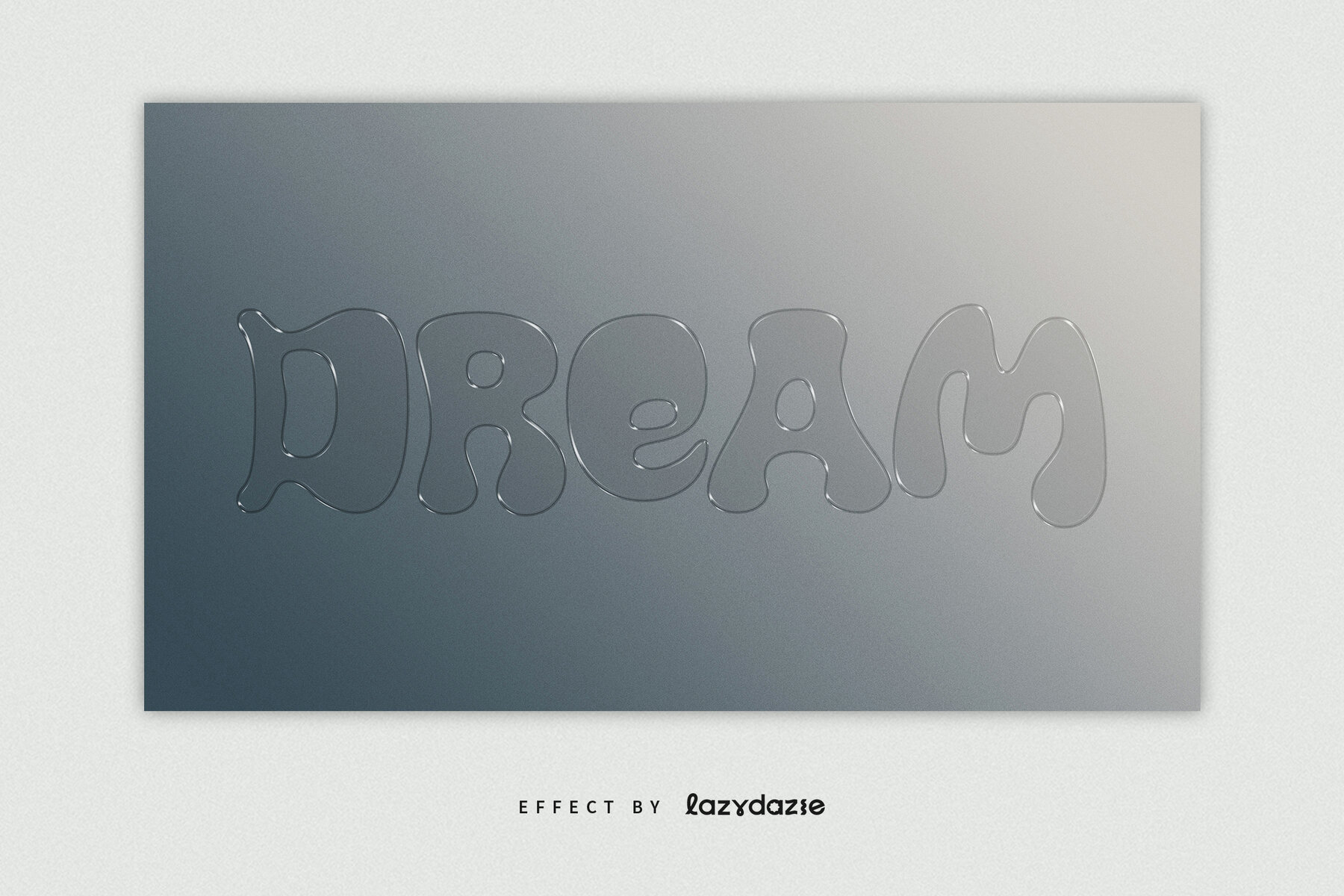 Glass Texture Text Effect Mockup 5