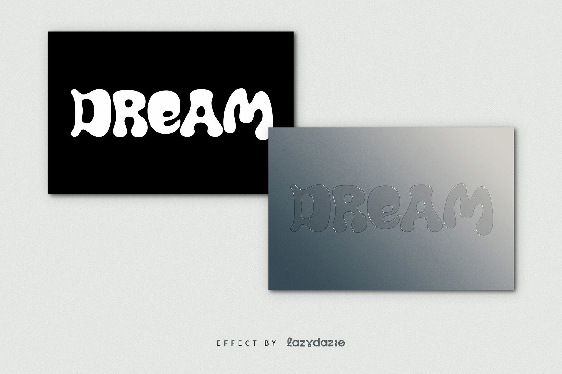 Glass Texture Text Effect Mockup 7