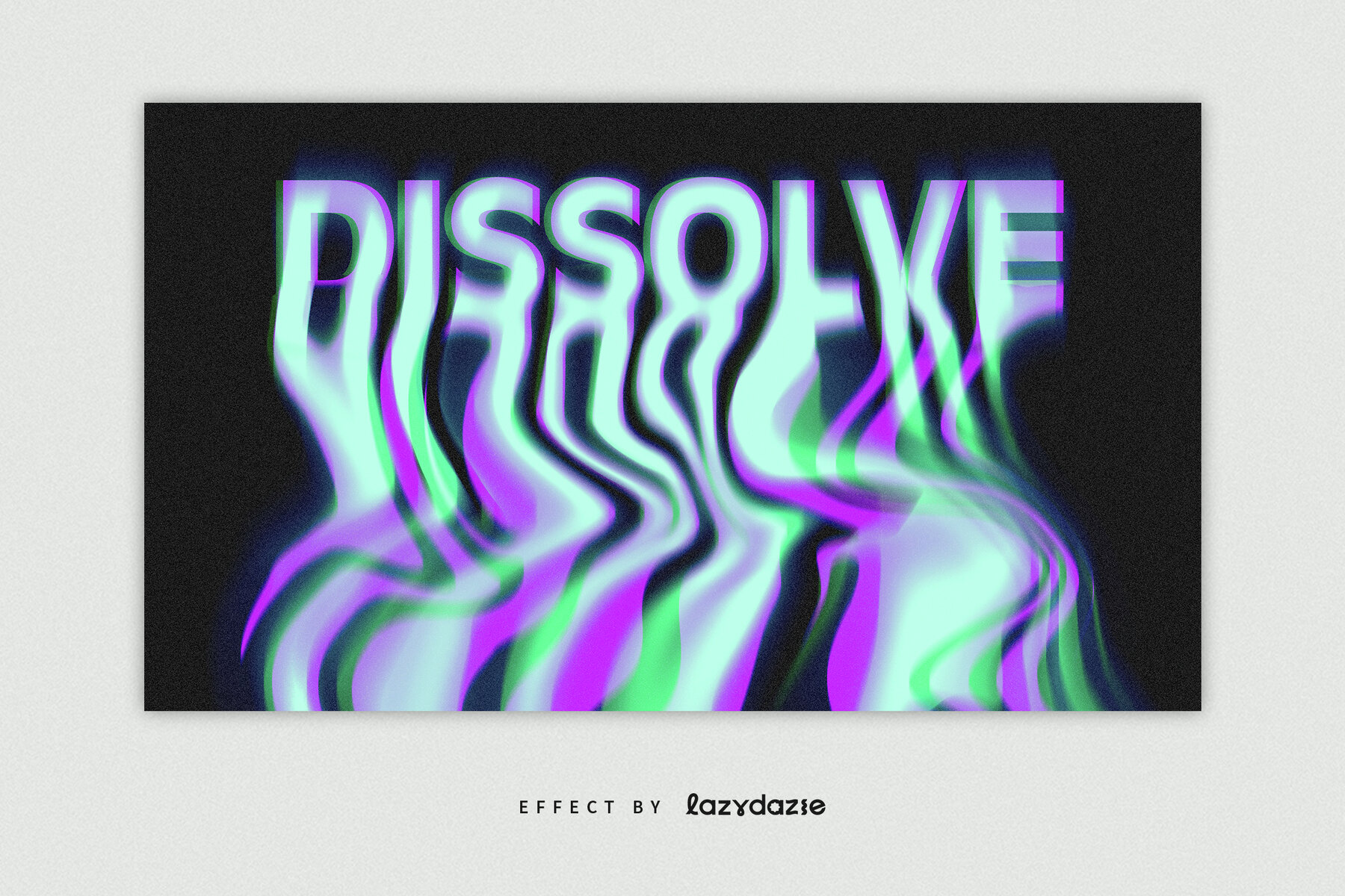 Trippy Melting Text Effect Mockup 4