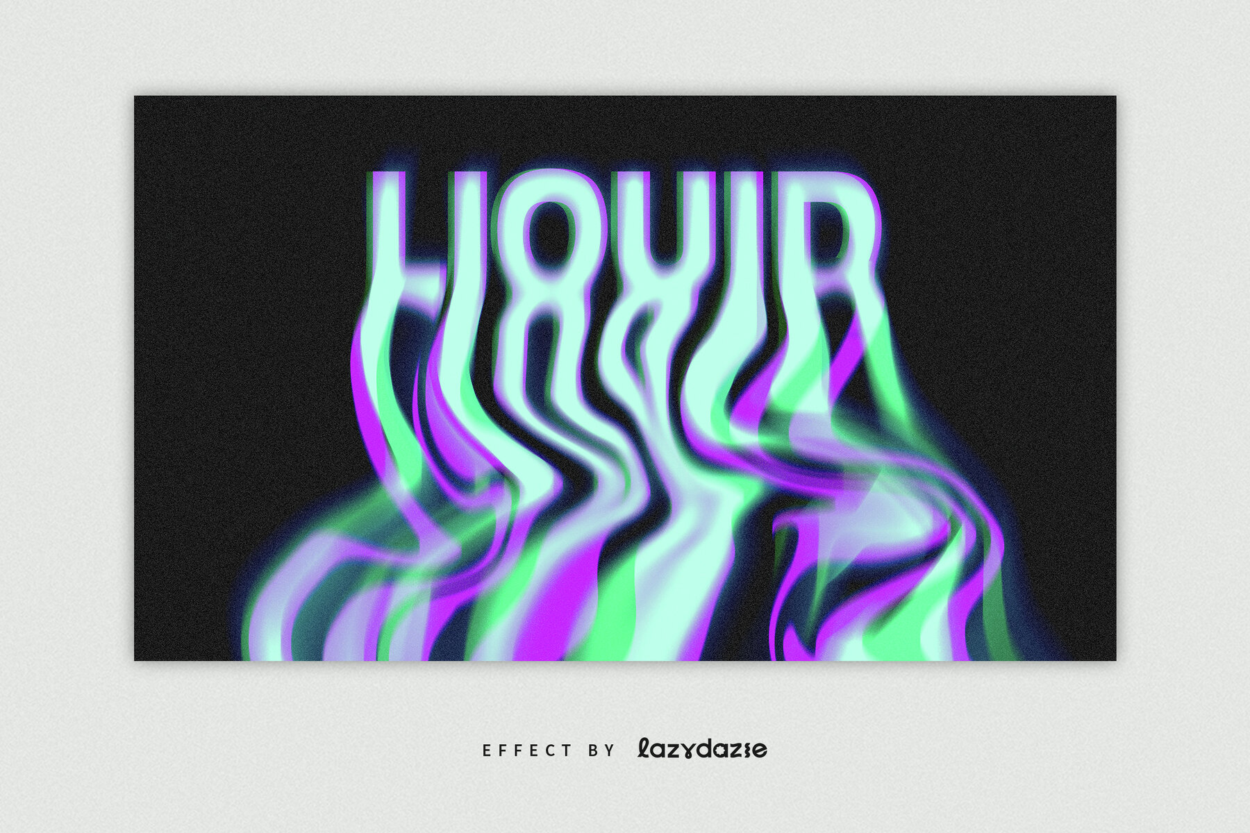 Trippy Melting Text Effect Mockup 5