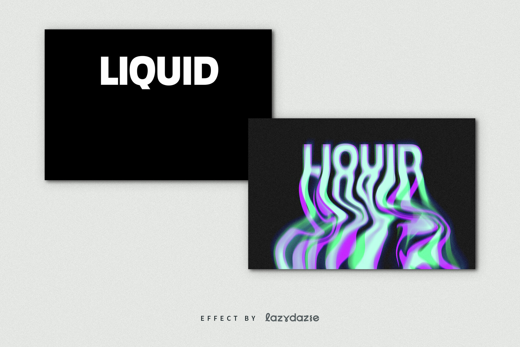 Trippy Melting Text Effect Mockup 7
