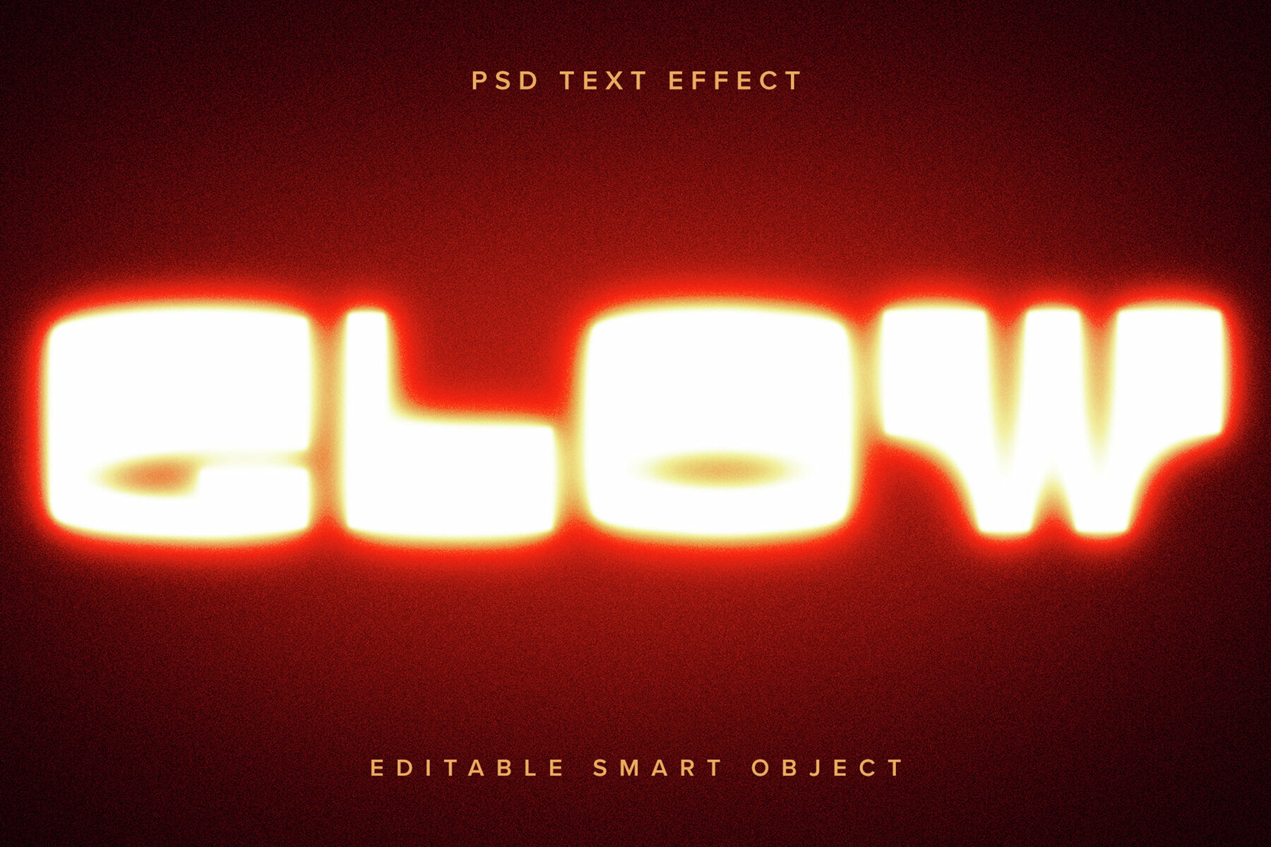 Neon Glowing Text Effect Mockup 1