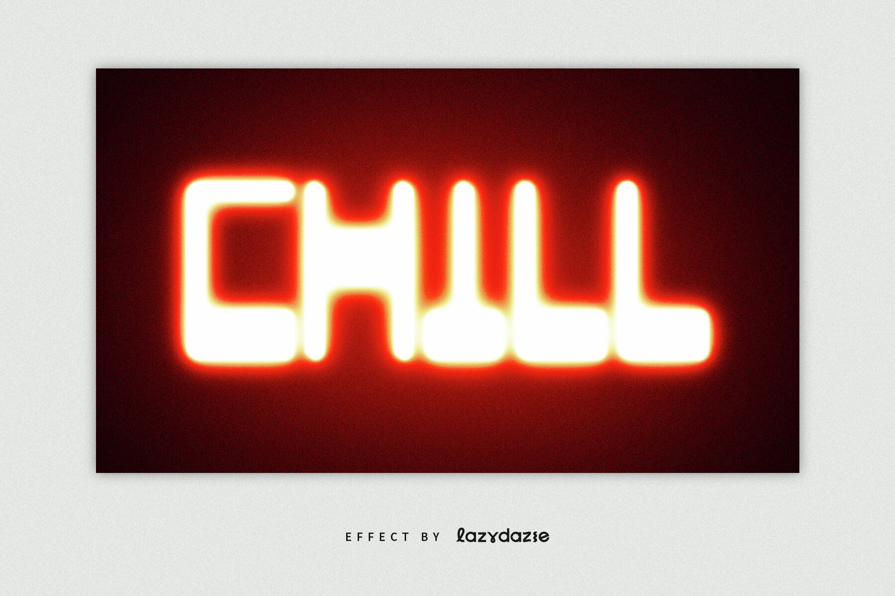 Neon Glowing Text Effect Mockup 3