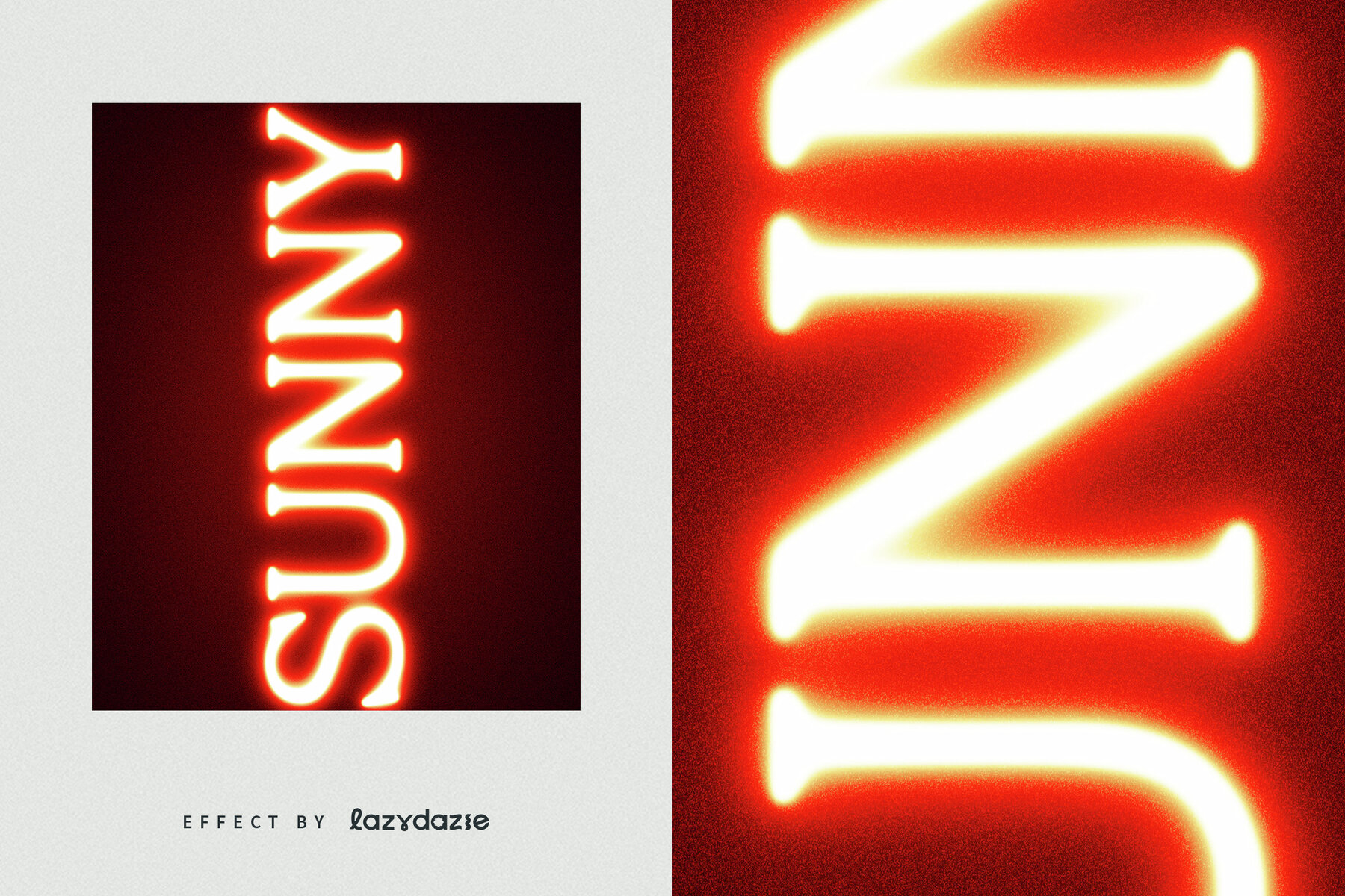 Neon Glowing Text Effect Mockup 6