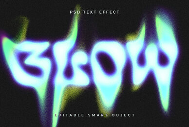 Dissolving Liquid Text Effect Mockup