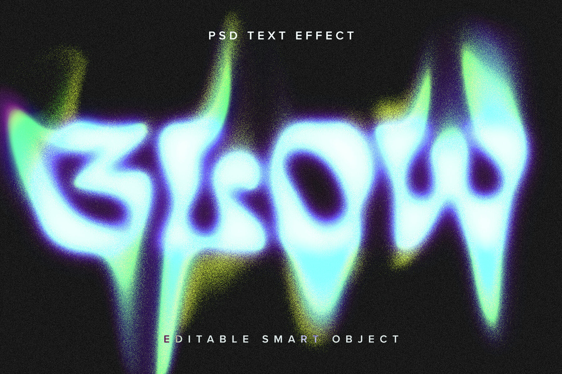 Dissolving Liquid Text Effect Mockup 1