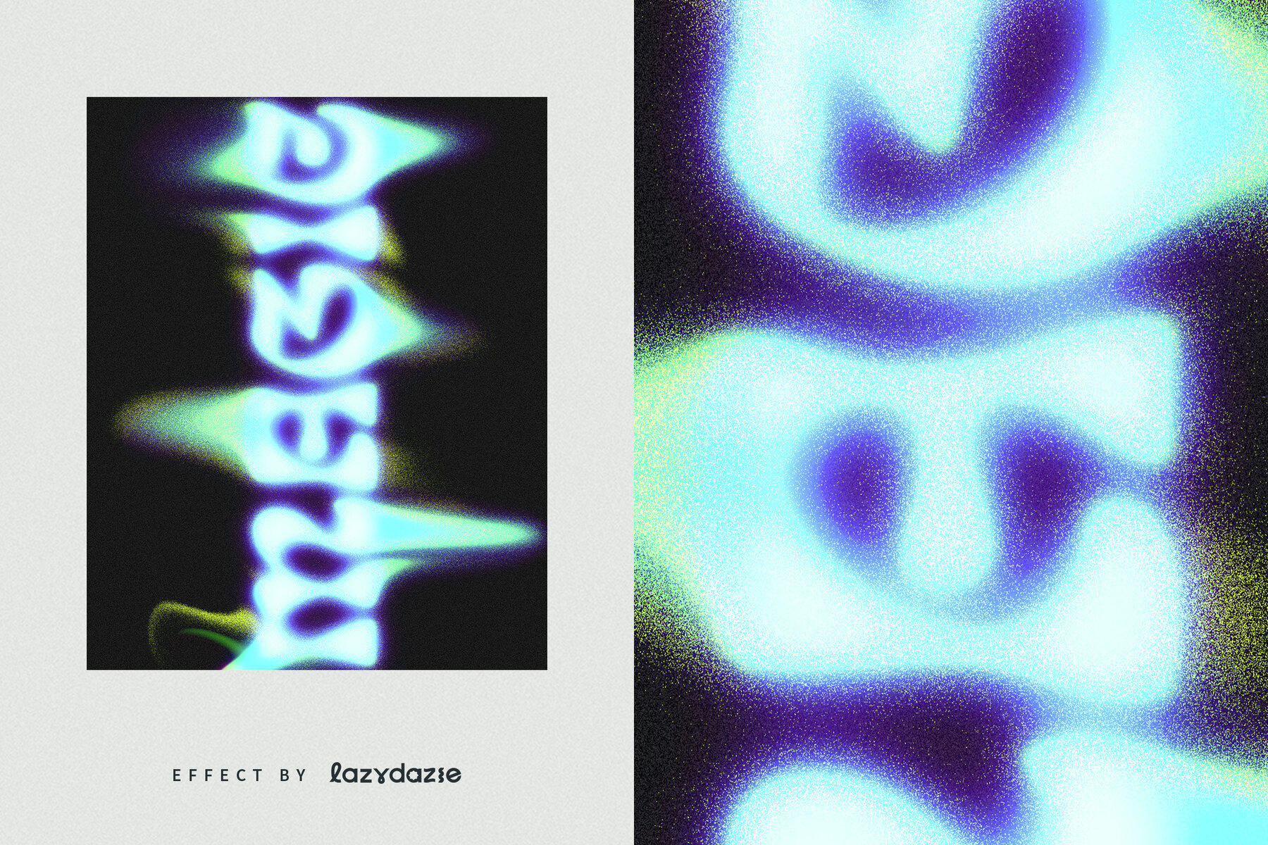 Dissolving Liquid Text Effect Mockup 6