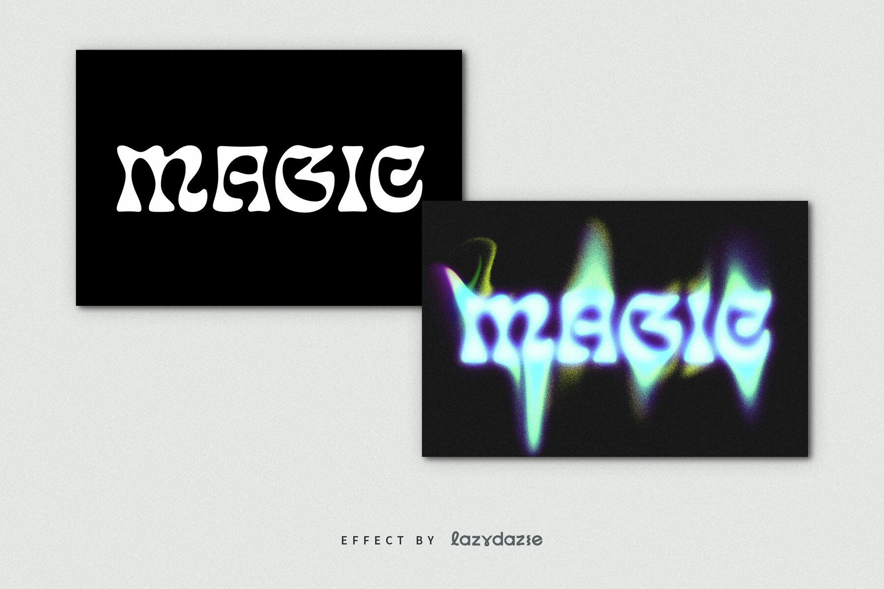 Dissolving Liquid Text Effect Mockup 7