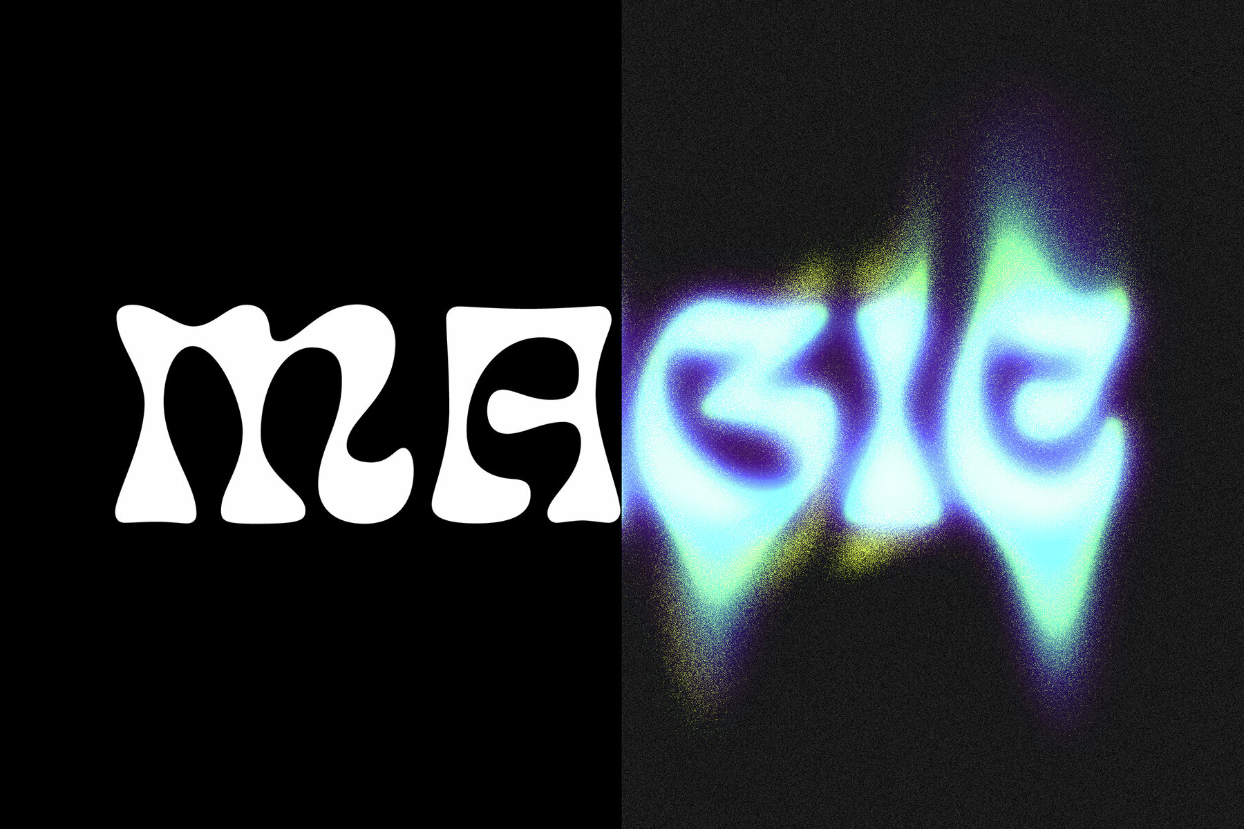 Dissolving Liquid Text Effect Mockup 8