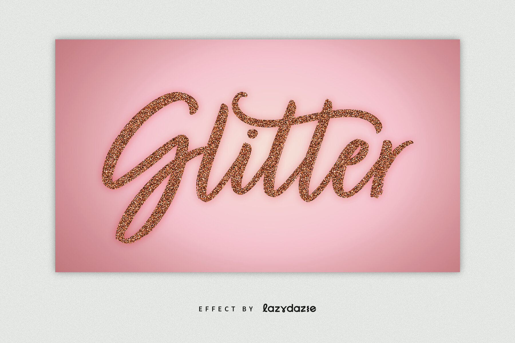 Shiny Glitter Text Effect Mockup 2