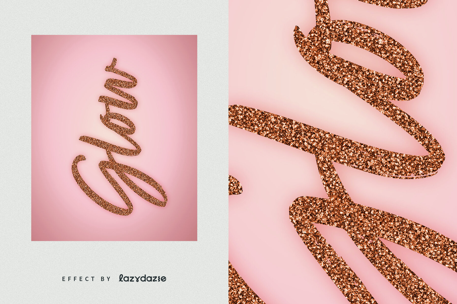 Shiny Glitter Text Effect Mockup 6