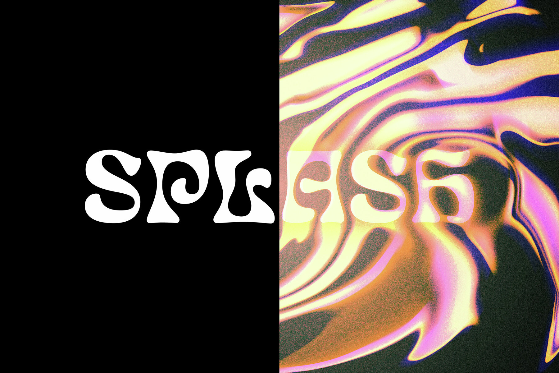 Trippy Melting Glitch Text Effect Mockup 8