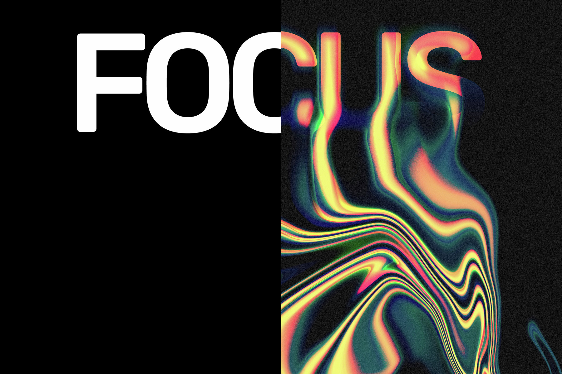 Melting Liquid Glitch Text Effect Mockup 8