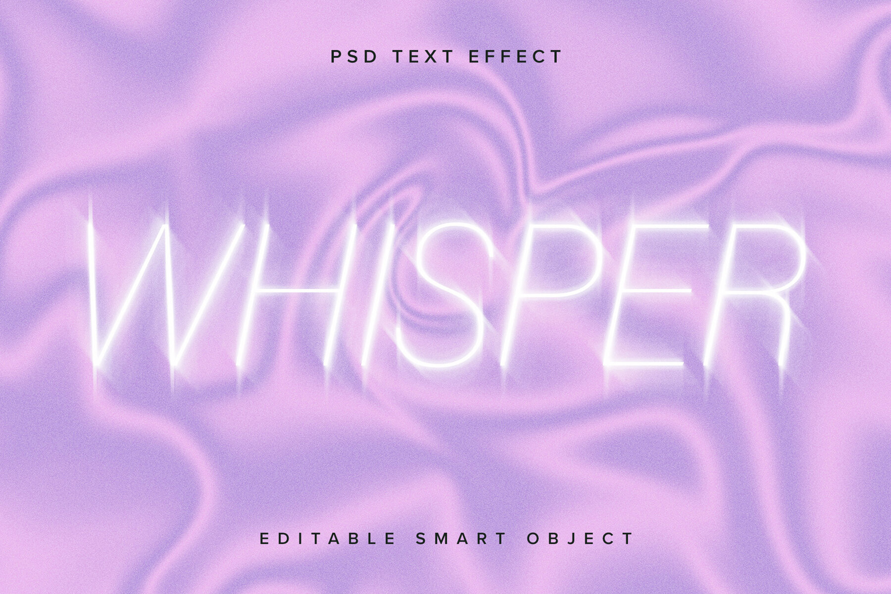 Soft Glowy Text Effect Mockup 1