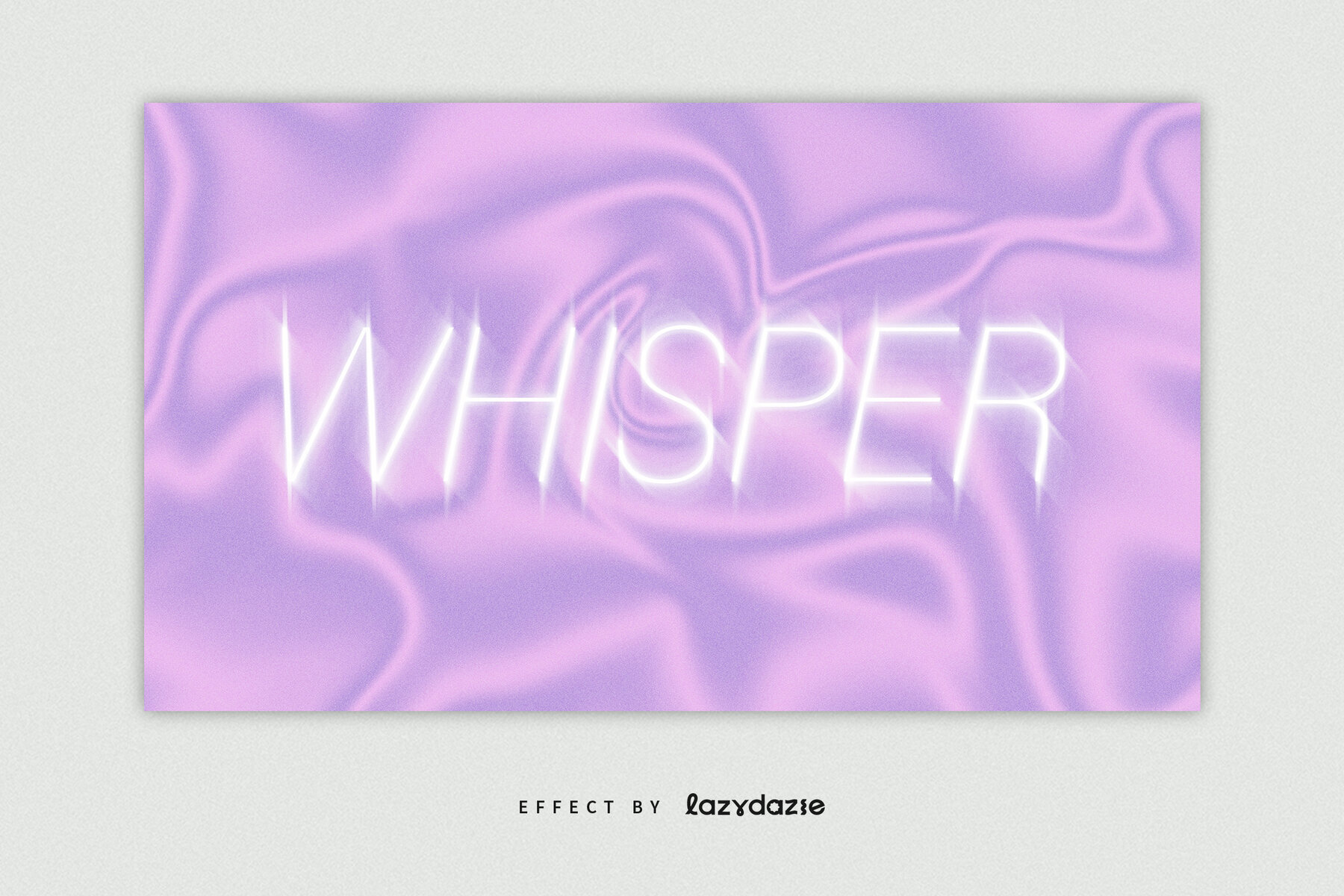 Soft Glowy Text Effect Mockup 2