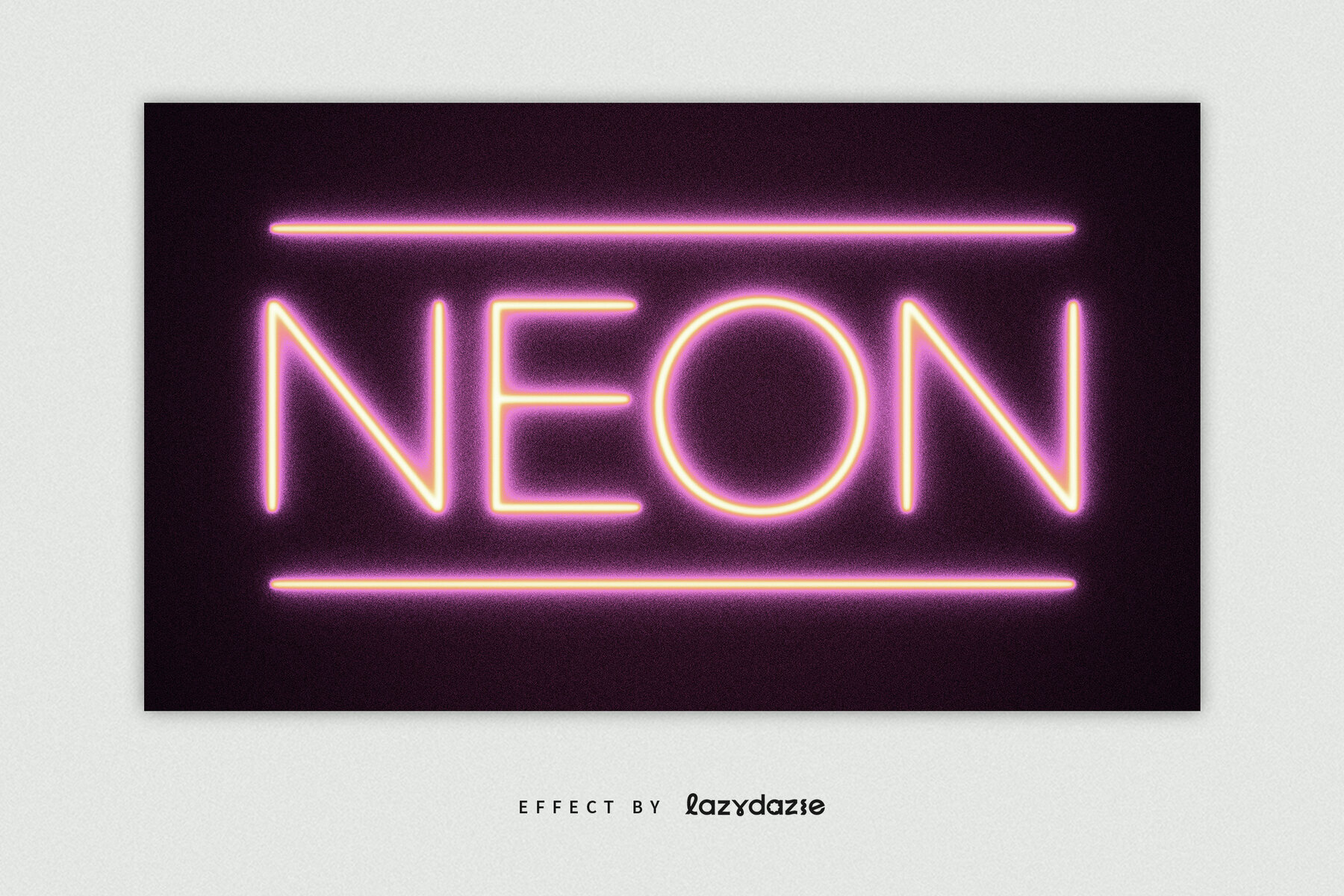 Glowing Neon Text Effect Mockup 2