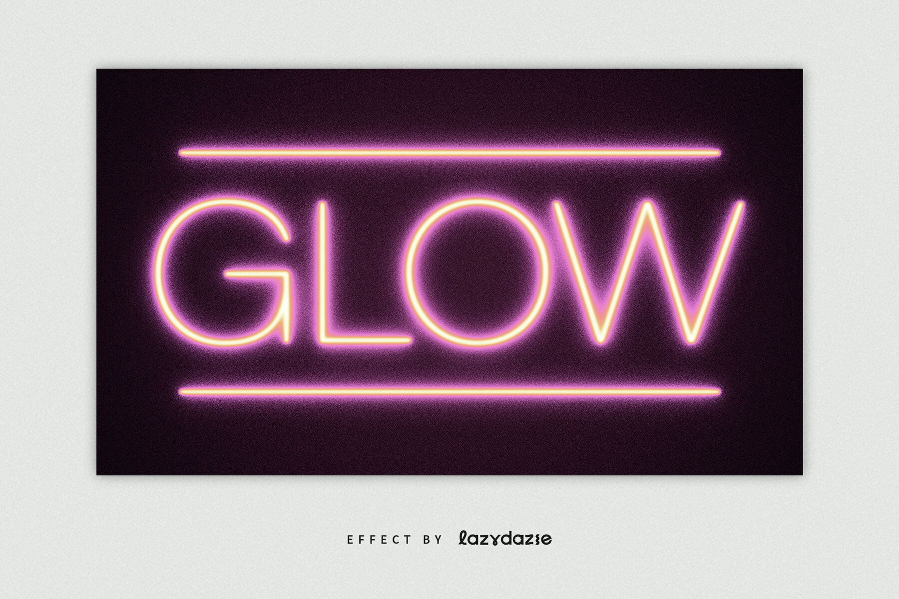 Glowing Neon Text Effect Mockup 3