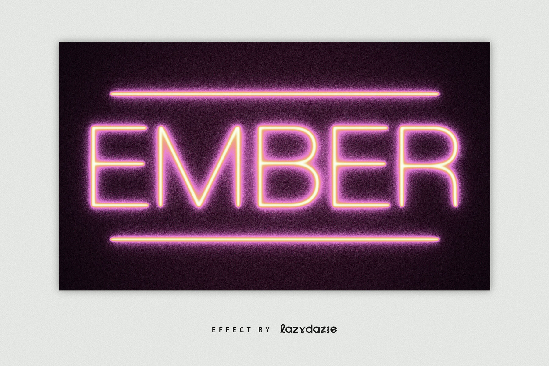 Glowing Neon Text Effect Mockup 4