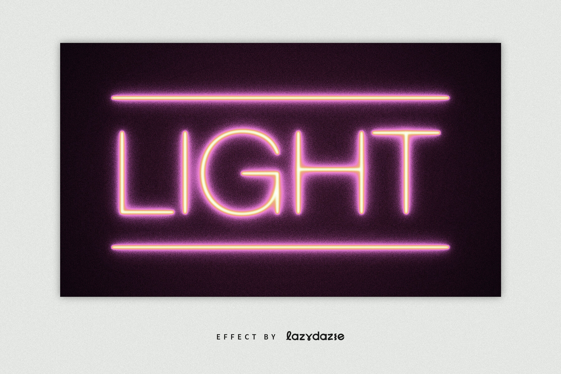 Glowing Neon Text Effect Mockup 5