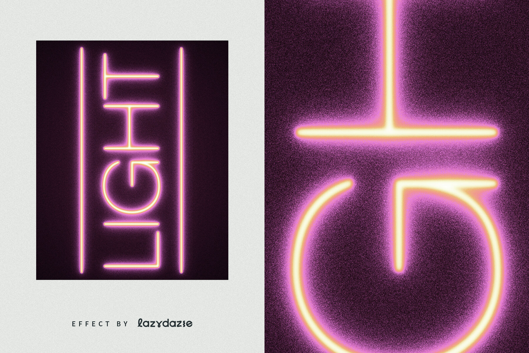 Glowing Neon Text Effect Mockup 6