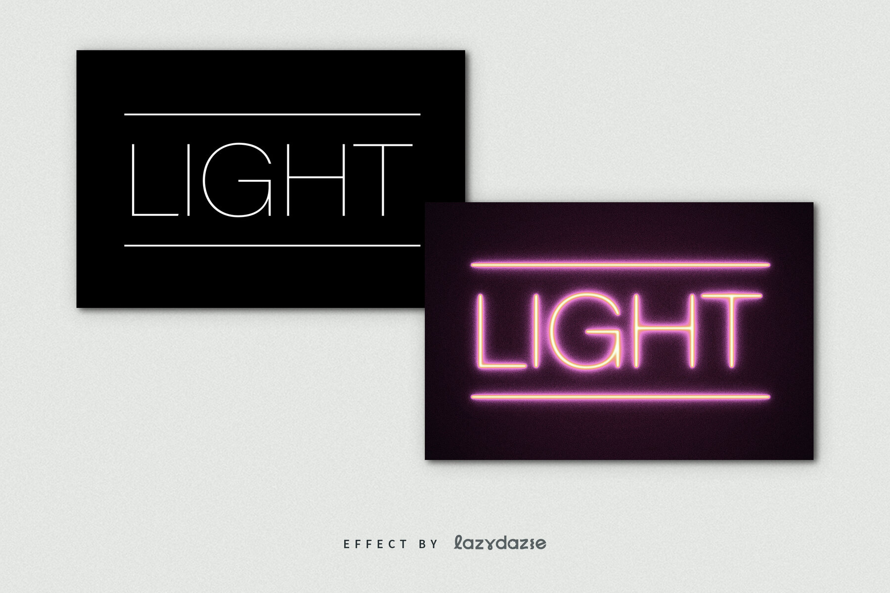 Glowing Neon Text Effect Mockup 7
