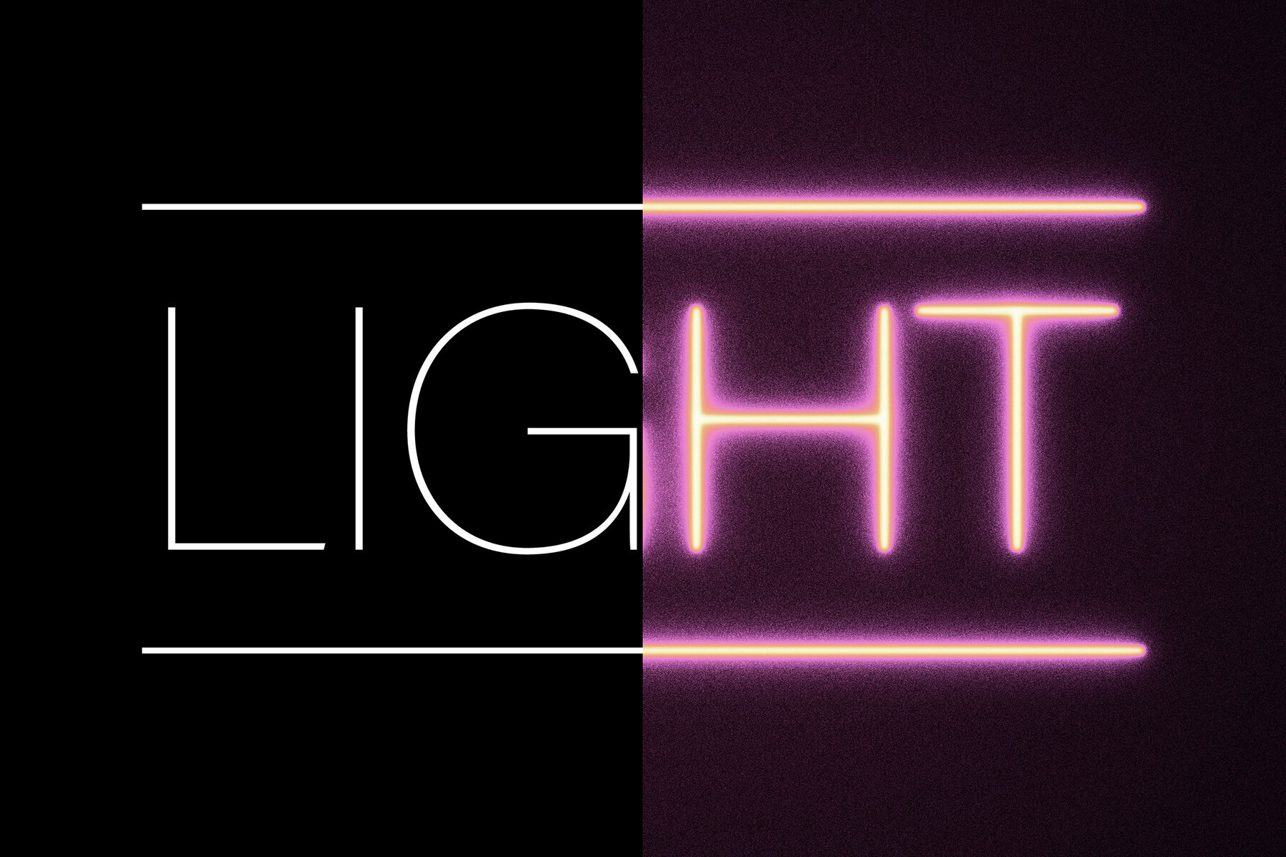 Glowing Neon Text Effect Mockup 8