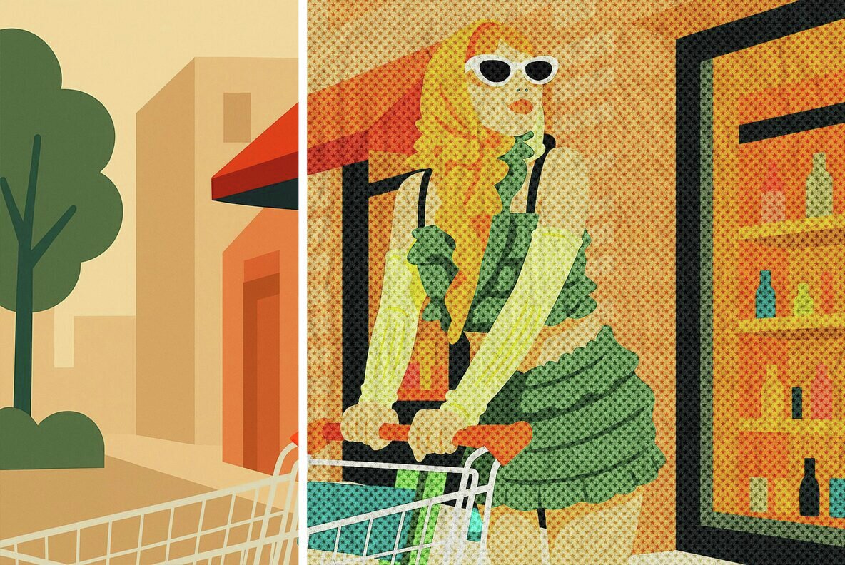 Retro Star Printer Design Effect 5