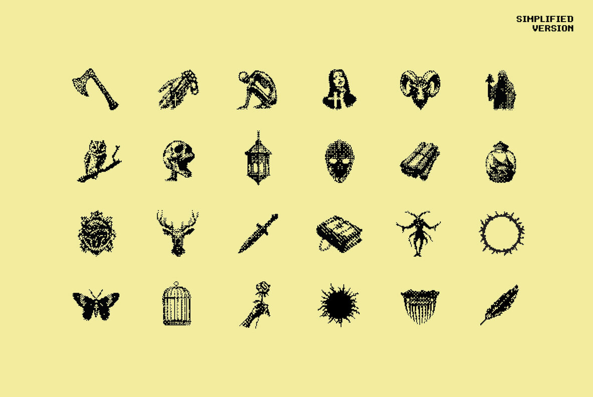 Dark Aesthetic Dithering Graphic Pack Vol 5 4